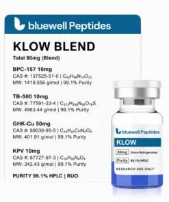 Klow Blend 80mg (BPC-157, TB-500, KPV, GHK-Cu) peptide
